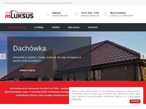 Mluksus - hurtownia gontów bitumicznych