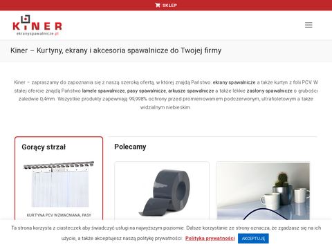 Kiner.eu osłony spawalnicze