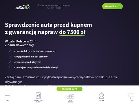 Autotesto - badania diagnostyczne samochodu