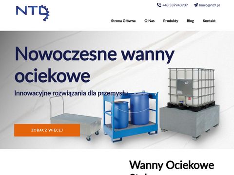 Nt9 - wanny ociekowe stalowe