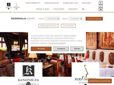 Kanonicza22.com - apartament w Krakowie