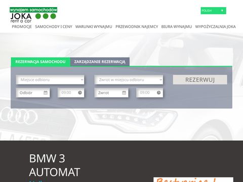 Joka.com.pl wynajem samochodów wypożyczalnia