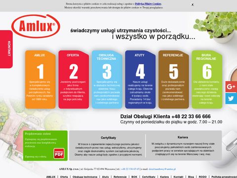 Amlux Warszawa oferty sprzątania