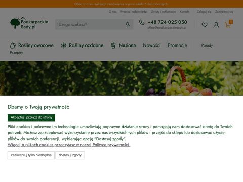 Podkarpackiesady.pl sklep internetowy
