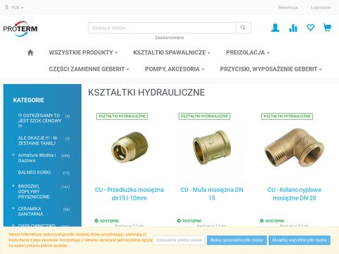 Proterm.sklep.pl hurtownia hydrauliczna online