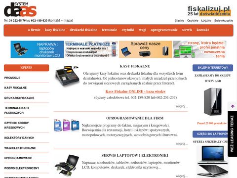 Daas.com.pl kasy drukarki fiskalne aplikacje do firm