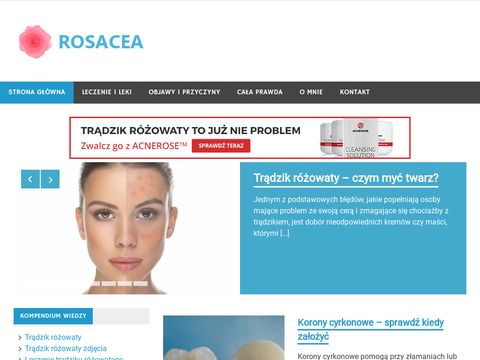 Rosacea.net.pl trądzik różowaty kompendium