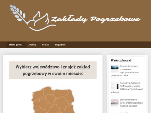 Zaklady-pogrzebowe.com portal funeralny