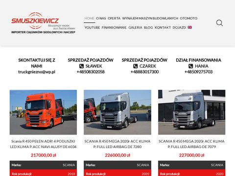 Truckgniezno.pl ciężarówki