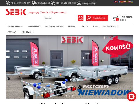 Sebik.pl sprzedaż przyczep i lawet