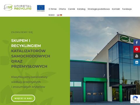 Unimetalrecycling.pl - skup Katalizatorów