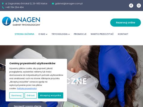 Anagen.com.pl leczenie łysienia Kielce