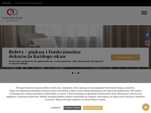 Desing Anna Aniszkiewicz firany zasłony Szczecin