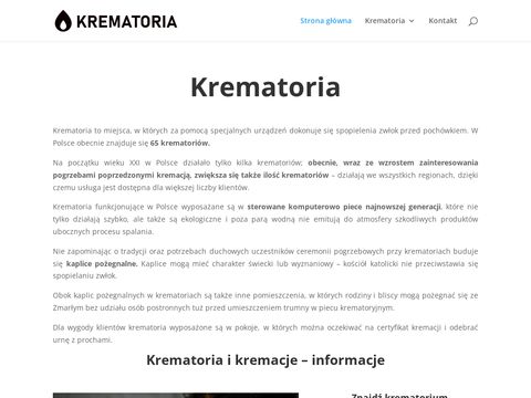 Krematoria.com.pl strona o kremacjach