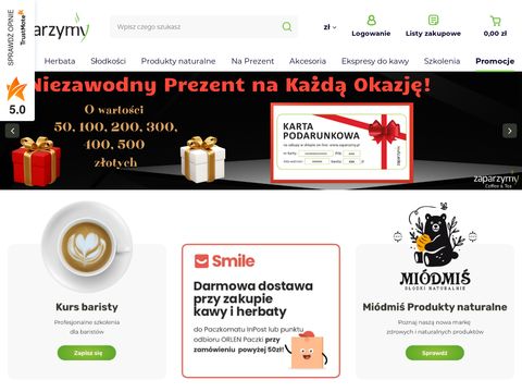 Zaparzymy.pl sklep z kawą i herbatą