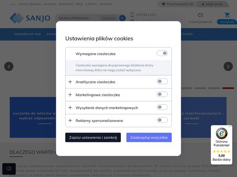 Sanjo.pl - wyposażenie toalet publicznych