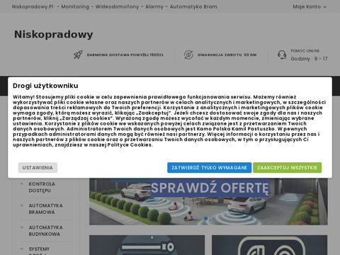 Niskopradowy.pl - zestawy kamer do monitoringu