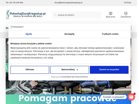 Pokochajswojkregoslup.pl fotele ergonomiczne