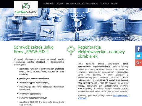 Spaw-mix.pl elektrowrzeciona cnc