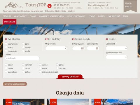 Tatrytop.pl - domki Zakopane