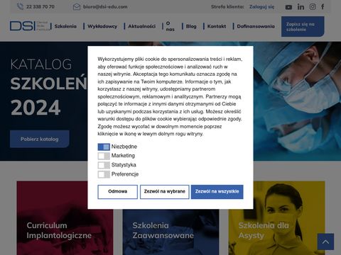 Dsi-edu.com szkolenia dla stomatologów