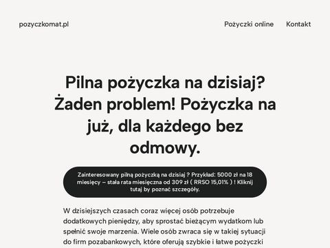 Pozyczkomat.pl - pożyczki pozabankowe