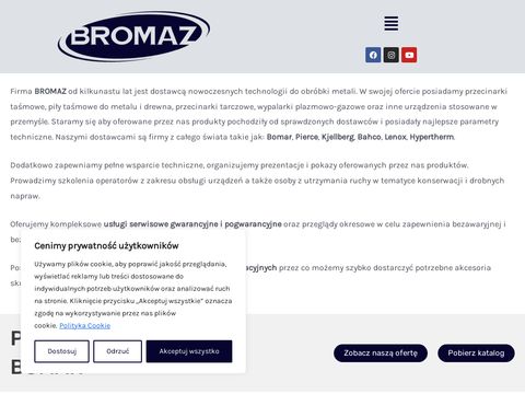 Bromaz.pl przecinarki, serwis Bomar