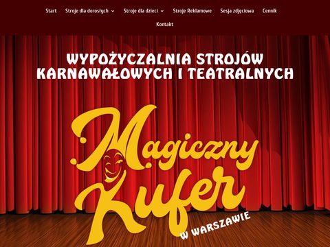 Magicznykufer.pl wypożyczalnia strojów Warszawa