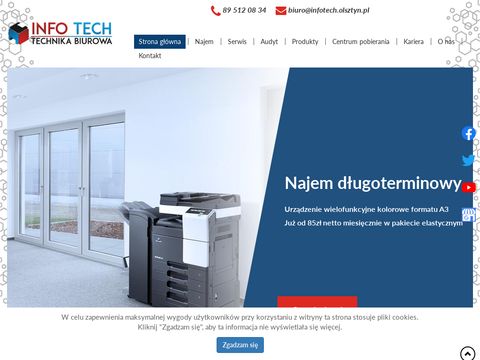 Info Tech serwis niszczarek do dokumentów