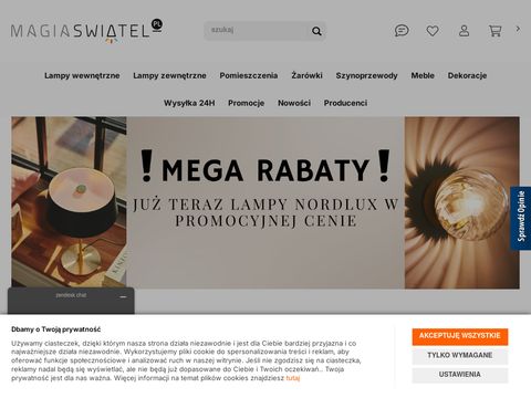 Lampy wiszące i podłogowe - sklep Magiaswiatel.pl