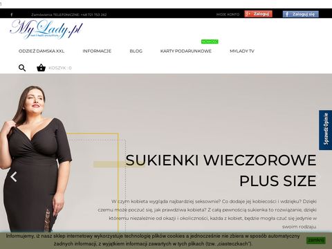 Mylady.pl duże rozmiary, sklep internetowy dla puszystych