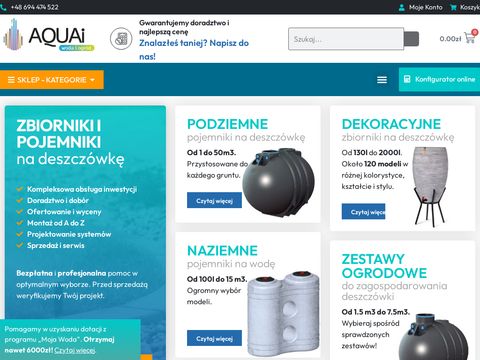 Aquai.pl zbiorniki na wodę deszczową