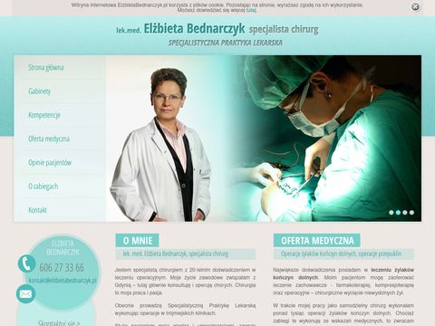 Elzbietabednarczyk.pl chirurg ogólny
