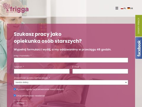 Friggawork.pl opieka nad osobami starszymi za granicą