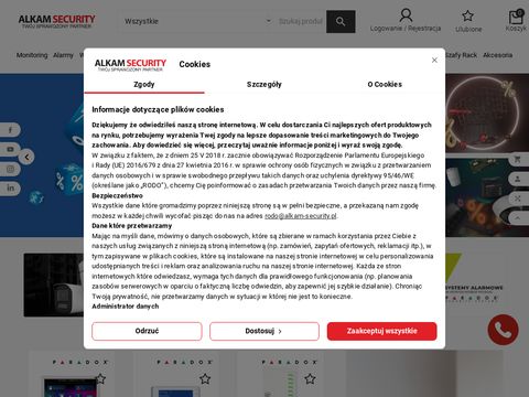 Alkam-security.pl - centrale alarmowe Paradox