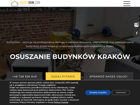 Suchydom.com - osuszanie budynków