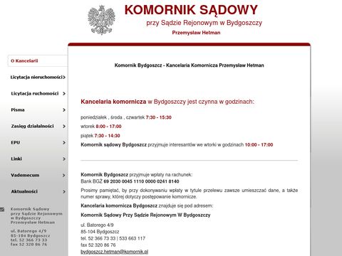 Komornik Sądowy P. Hetman licytacje ruchomości