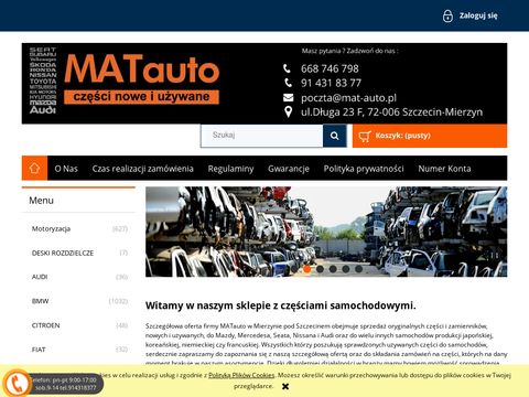 Mat-auto.pl Audi części używane Szczecin