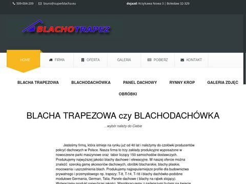 Superblacha.eu producent blachodachówek