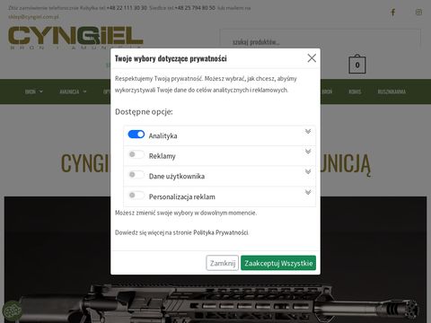 Cyngiel.com.pl sklep z bronią i amunicją Warszawa