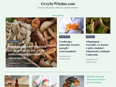 GrzybyWitalne.com - cordyceps shiitake maitake