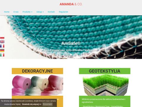 Amanda.net.pl biowłóknina z nasionami traw