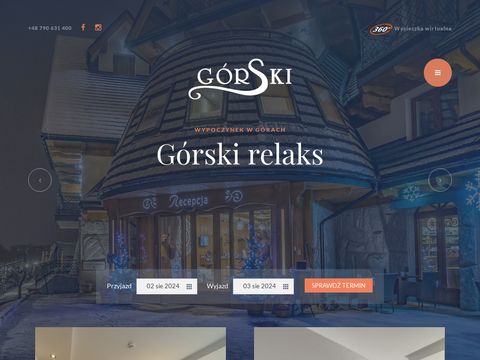 Hotelgorskibialka.pl blisko term