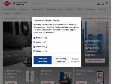 Airpress.pl sprężarki tłokowe