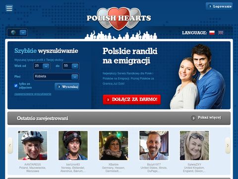 Polishhearts.com - randki na emigracji