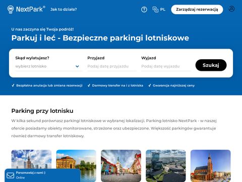 Parking lotnisko Warszawa - nextpark.pl