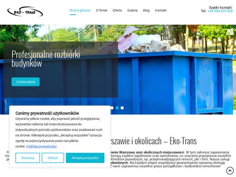 Utylizacja odpadów Warszawa - Eko-Trans