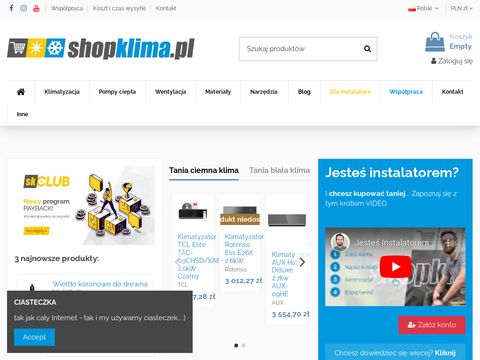 Shopklima.pl tania klimatyzacja