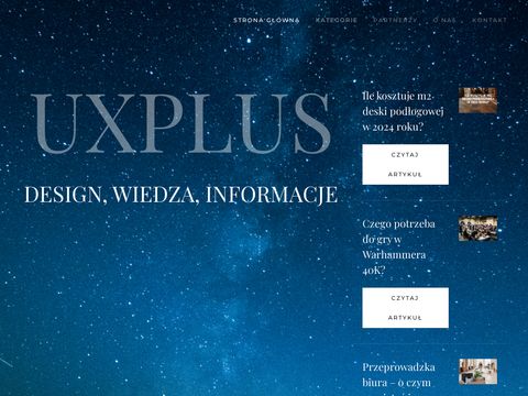 Uxplus.pl - design wiedza informacje blog