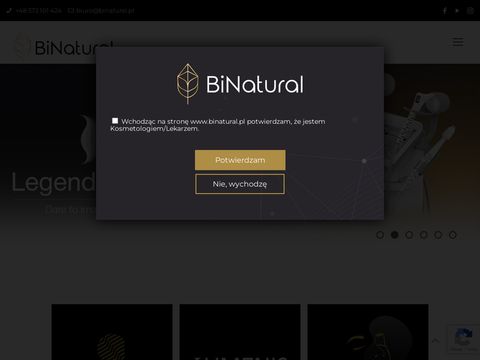 Binatural.pl sprzęt do gabinetów kosmetycznych